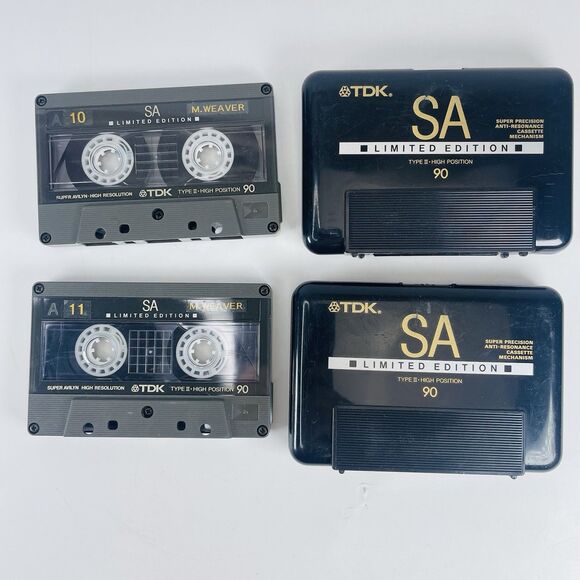 2 TDK SA 90 Limited Edition Used Audio Cassette Tapes Japan Type II High SA-LB90 - Picture 1 of 7